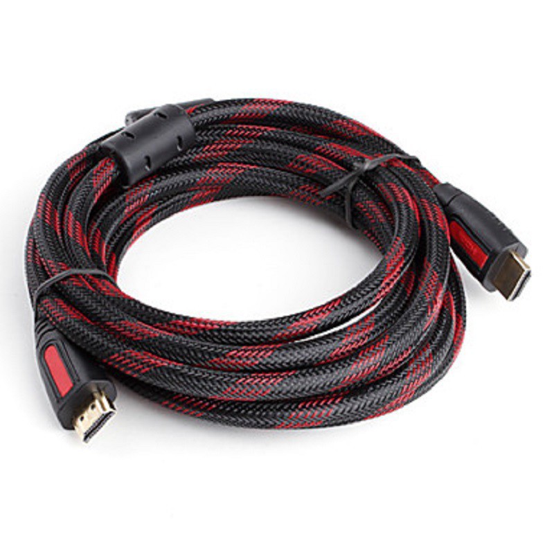 Cáp HDMI bọc lưới tròn dài 5m