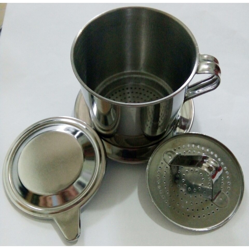 Phin pha cà phê bằng inox Coffee sáng bóng các size 6,7,8,9