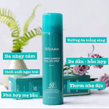 xịt chống nắng trắng da Jm Solution Spf 50 PA++++ nâng tone chống nước không bết dính kem chống nắng mặt body SPF50+ +++