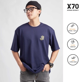 Áo Thun Nam Tay Ngắn Kiểu Dáng Cổ Tròn Thiết Kế In Hình Thời Trang X70 - 06390048