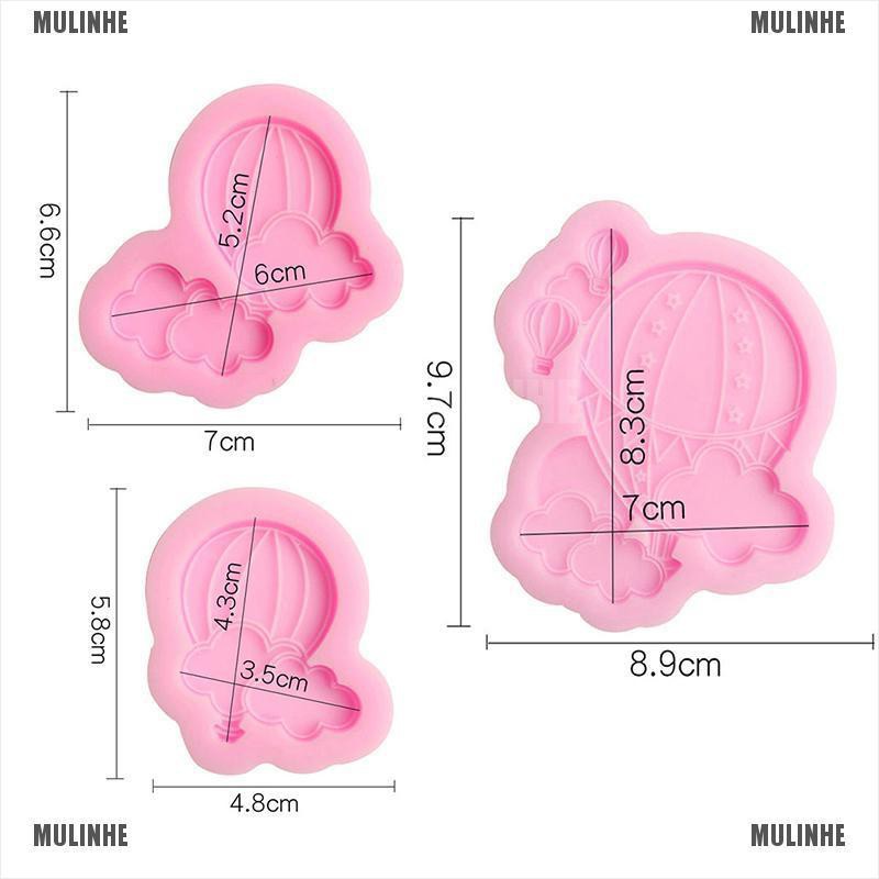 Khuôn silicone Tạo Hình Khinh Khí Cầu Làm Bánh DIY