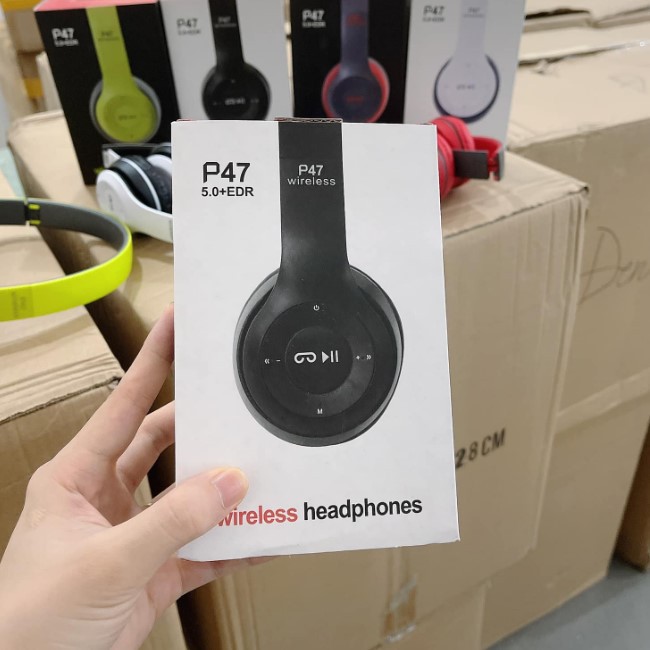 Tai nghe bluetooth không dây chụp tai mèo headphone nghe nhạc điện thoại dùng được cho cả laptop máy tính pc chống ồn