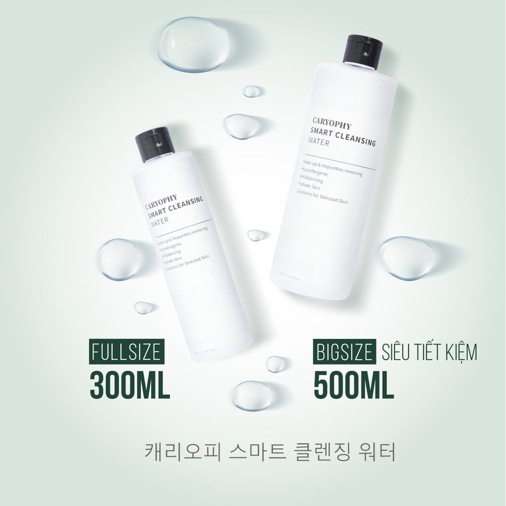 Nước tẩy trang thông minh Caryophy Smart Cleansing Water 300ml-500ml