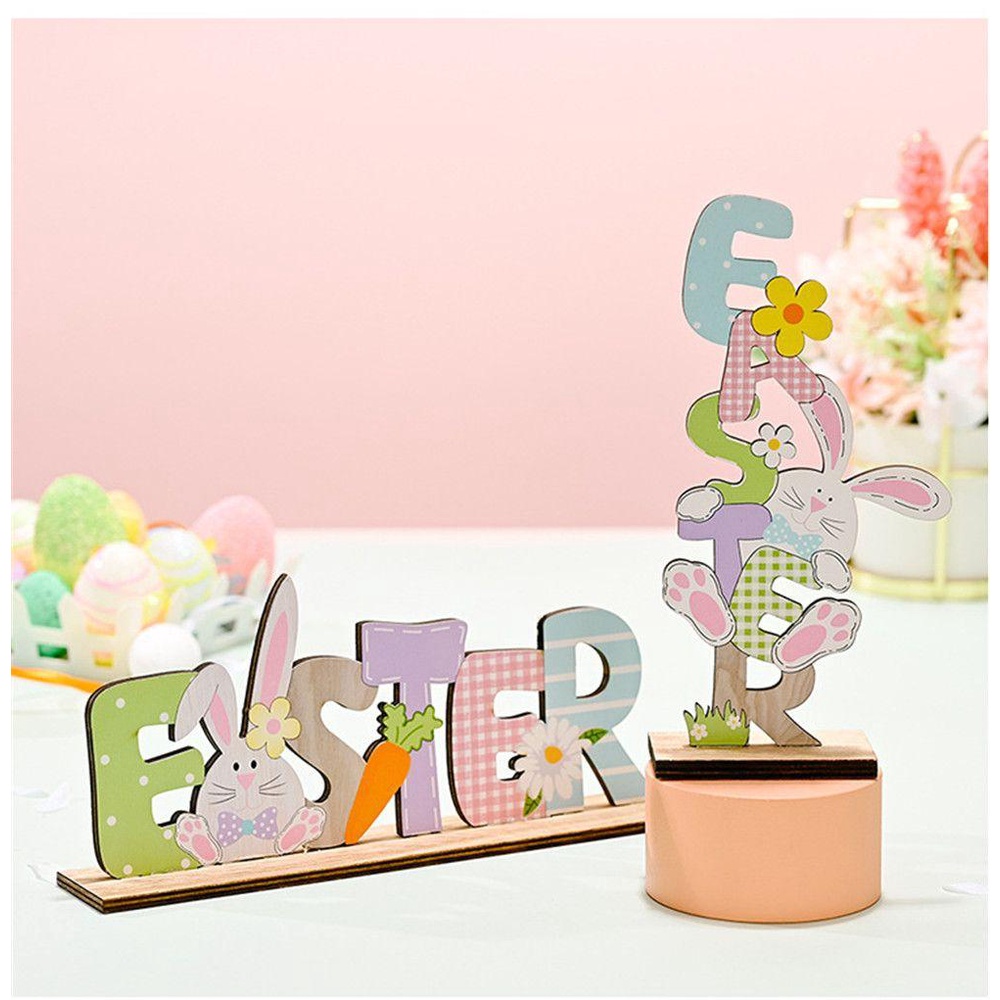 CONOPERY Phụ Kiện Trang Trí Lễ Phục Sinh Bằng Gỗ Độc Đáo