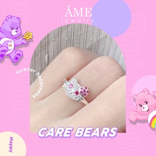 Nhẫn Bạc Ta Cho Bé [MÈO HELLO KITTY HỒNG]