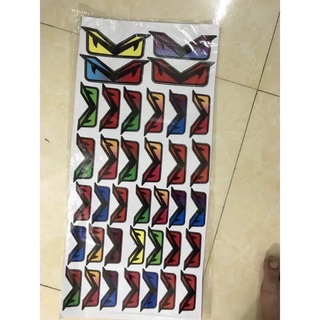 Tem 2 mắt trang trí xe máy
