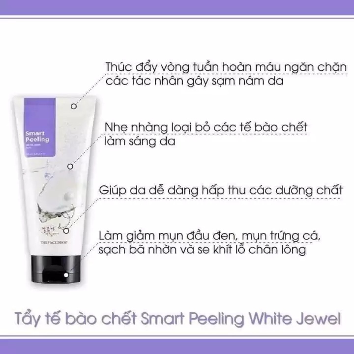 Tẩy Tế Bào Chết The Face Shop Smart Peeling White Jewel (120ml)