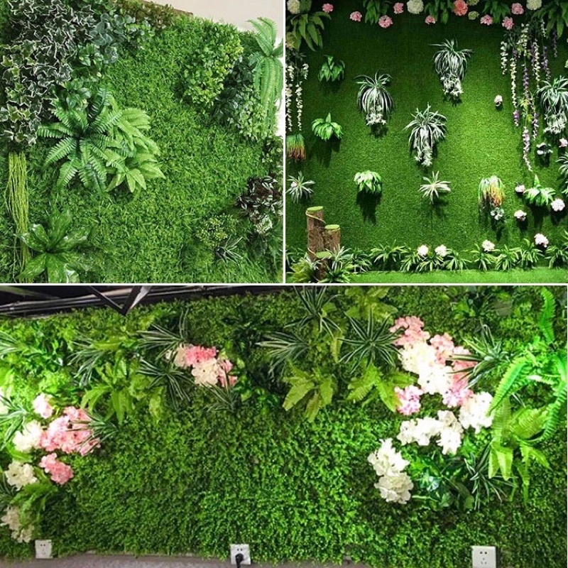 Vỉ cỏ, thảm cỏ tại chuột(40x60x5cm) Trang trí nhà cửa, hoa giả kết cổng cưới