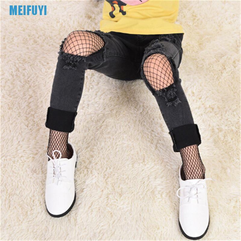 Quần Tất Lưới Đen Phối Ren Cho Bé Gái 439v