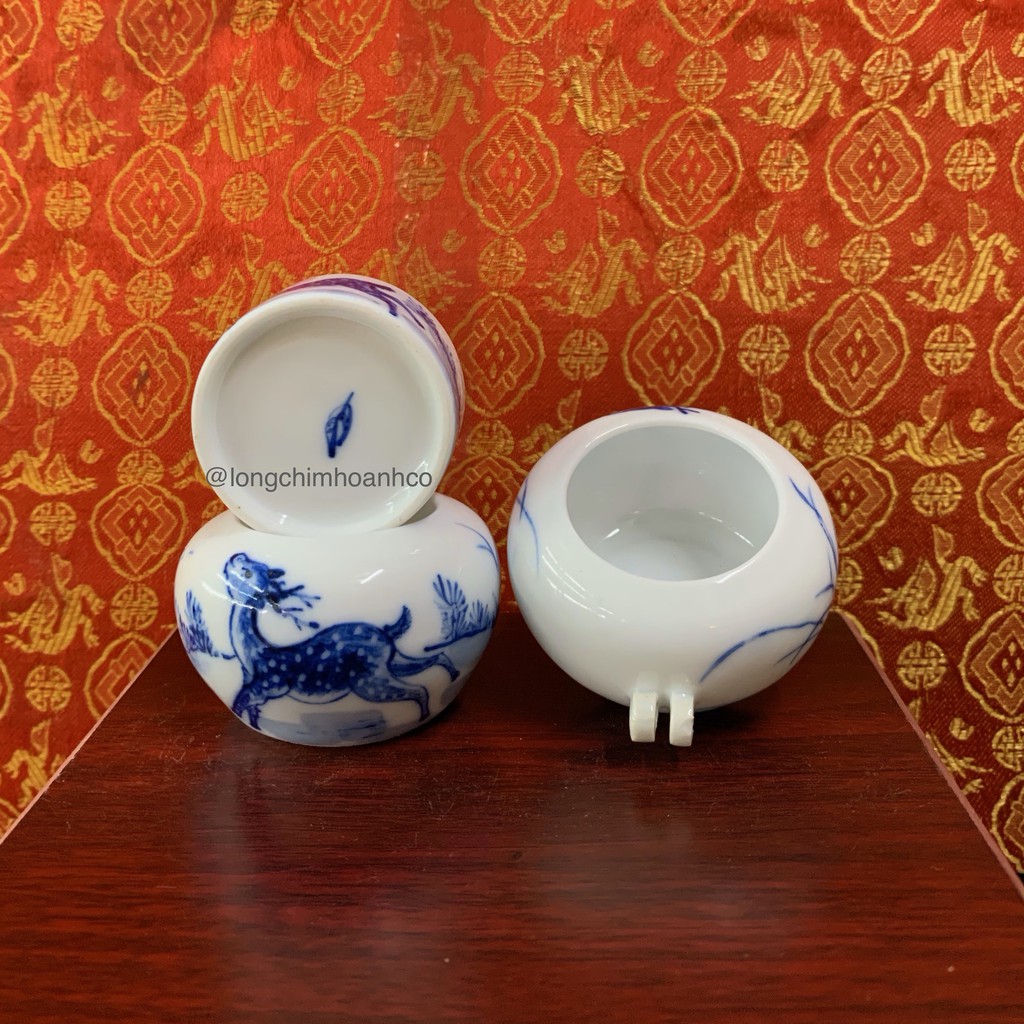 Cóng Vẽ Than Lửa Chào Mào Dáng Chum