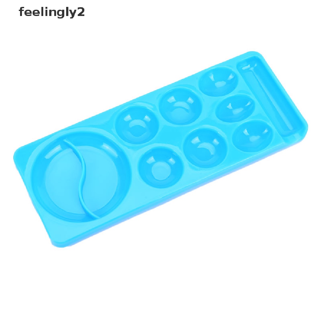 [Hàng mới về] Bảng pha màu sơn móng tay nghệ thuật có ngăn chứa cọ