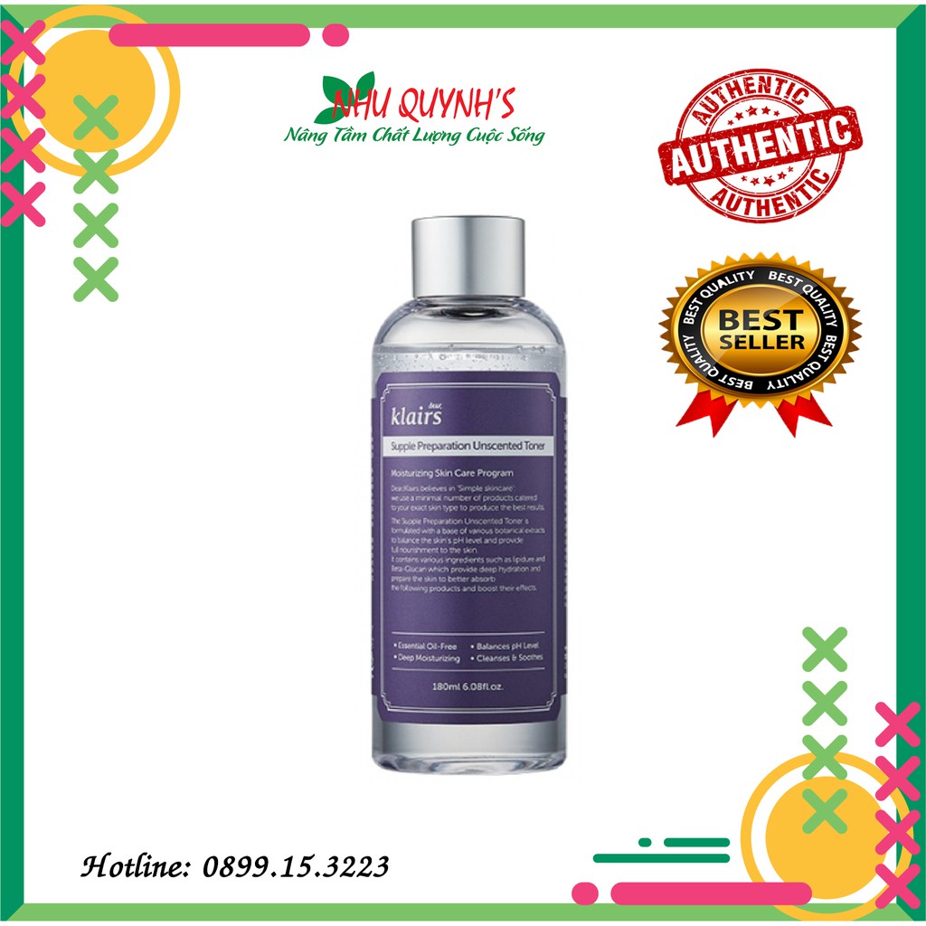 Toner Klairs Supple Preparation Unscented (180ml) | BigBuy360 - bigbuy360.vn