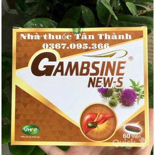 Viên uống mát gan Gambsine New-S giúp bổ gan, hạ men gan