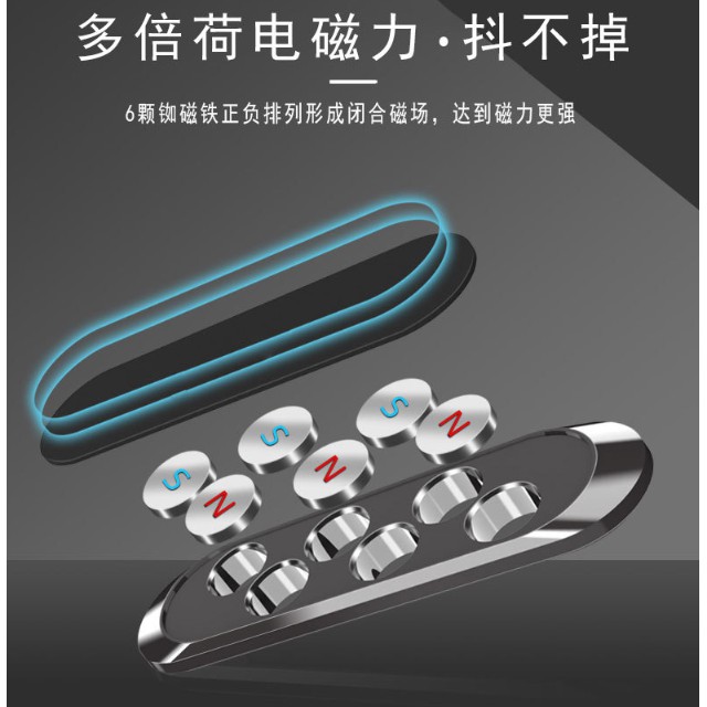Giá đỡ điện thoại nam châm bằng hợp kim nhôm cao cấp cho xe hơi | BigBuy360 - bigbuy360.vn