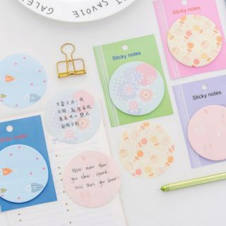 Giấy ghi chú note hình tròn nhiều màu sắc