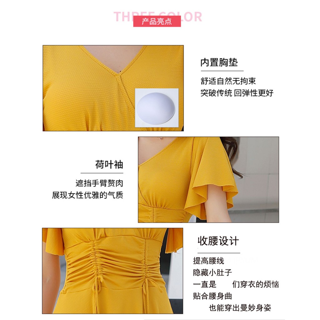 Đồ bơi cỡ lớn nữ béo che bụng ngoại cỡ đến 90kg Set đồ bơi BAN208 | BigBuy360 - bigbuy360.vn