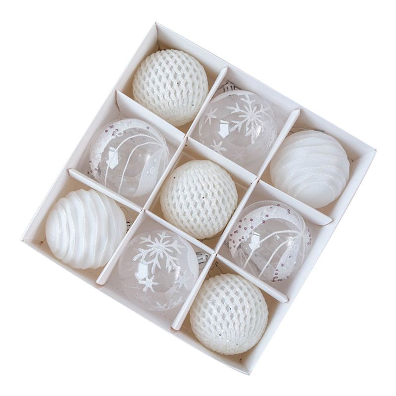 Set 9 Phụ Kiện Trang Trí Giáng Sinh Chống Vỡ