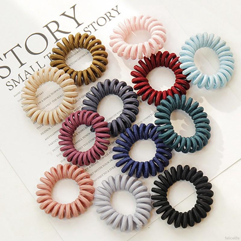 Dây buộc tóc lò xo nhiều màu sắc dễ thương dành cho nữ