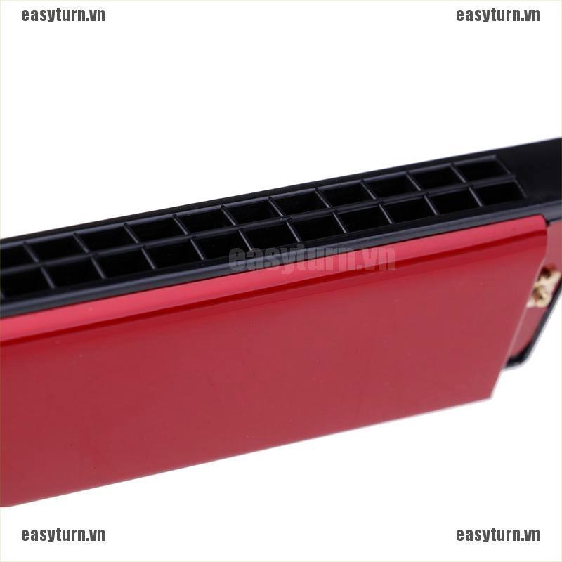 Kèn harmonica 24 lỗ bằng kim loại cho người bắt đầu