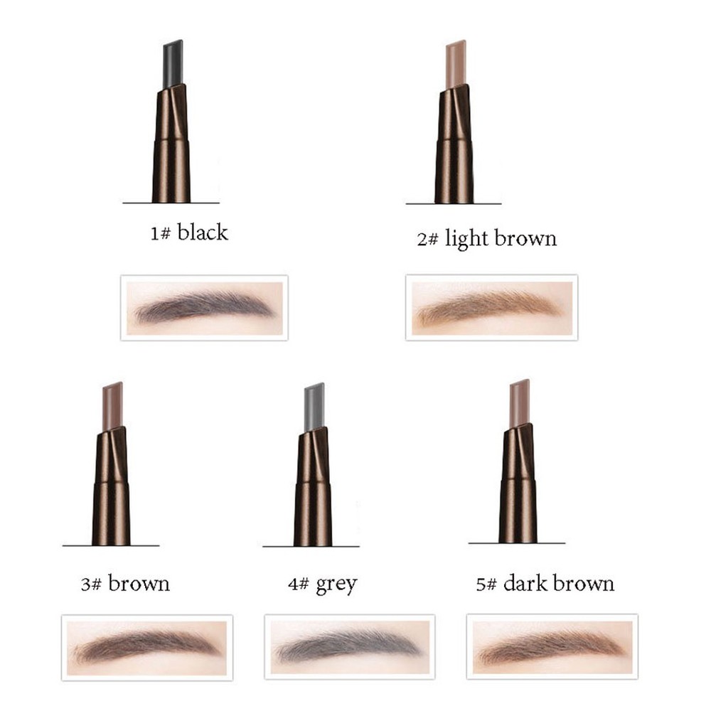 Chì kẻ mày chống thấm nước hai đầu BEAUTY GLAZED Màu sắc tự nhiên lâu trôi Có 5 màu, dễ phối màu