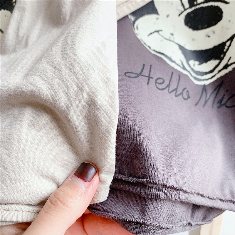 Áo Thun Tay Ngắn In Hình Dễ Thương Cho Bé Gái