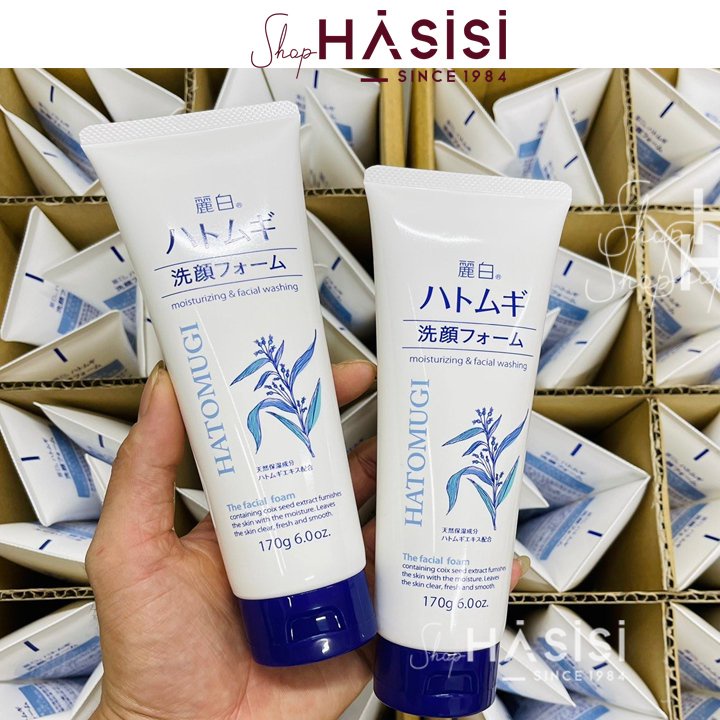 Sữa Rửa Mặt Chiết Xuất Hạt Ý Dĩ HATOMUGI CLEANSING &amp; FACIAL WASHING 130g