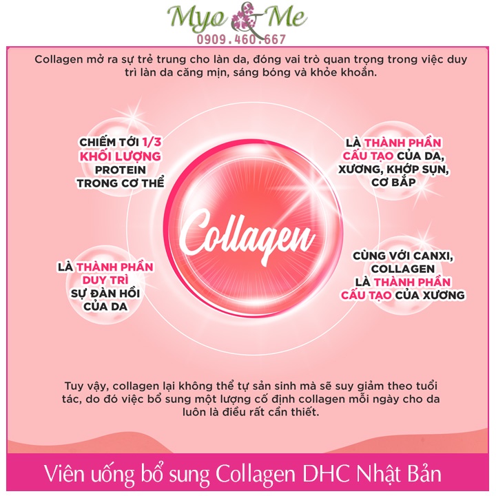 Viên uống bổ sung Collagen DHC Nhật Bản