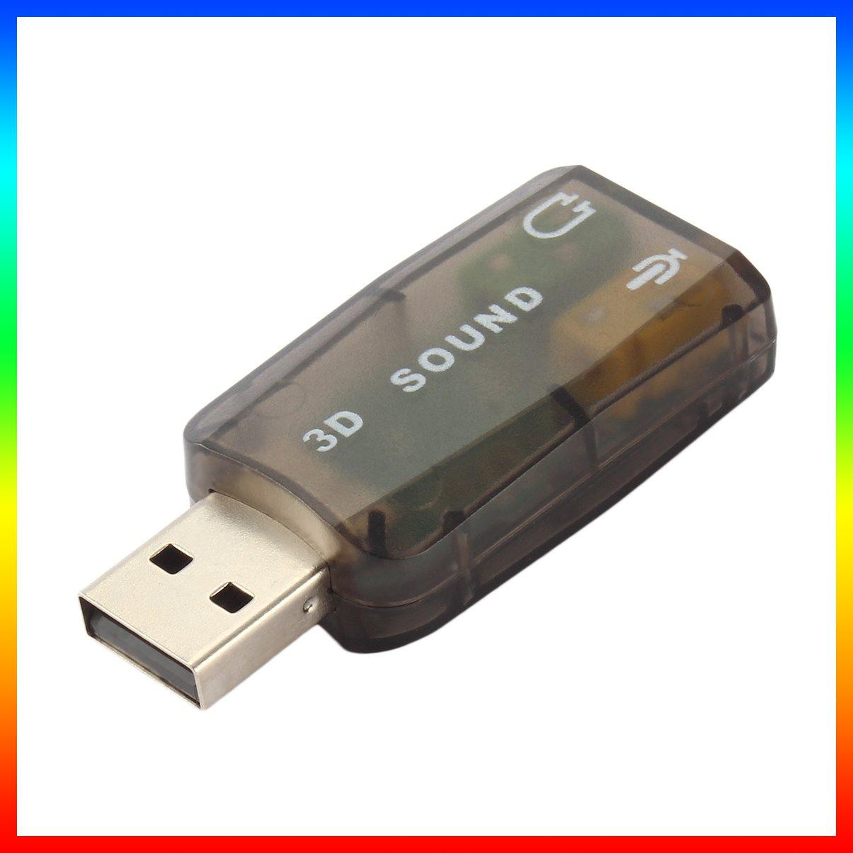 Đầu chuyển đổi cổng USB 2.0 sang mic và jack tai nghe tiện dụng