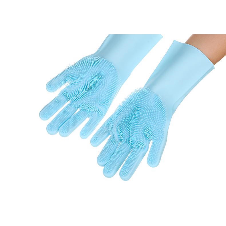 Găng Tay Silicone Rửa Chén / Tắm Cho Thú Cưng Tiện Dụng