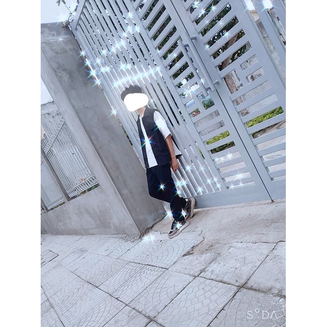 Áo Sơ Mi Tay Lỡ Form Rộng Phối Ulzzang, Sơ Mi Tay Lửng Phong Cách Hàn Quốc