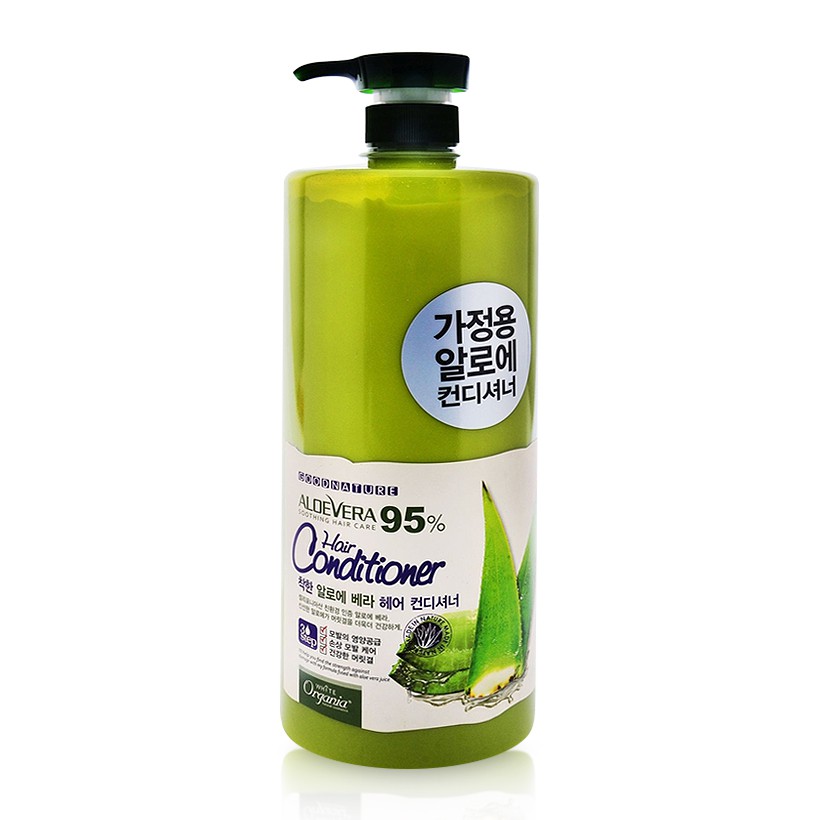 Dầu xả tinh chất lô hội Organia Aloe Vera 95% Soothing Hair Care Hair Conditioner 1500g