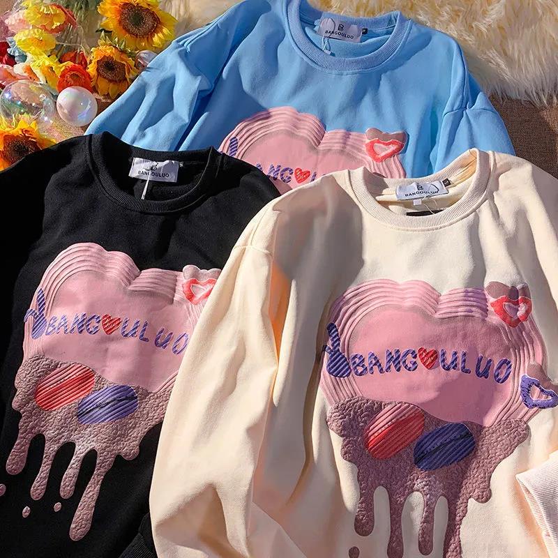 NRVP Áo Thun Nữ Dài Tay Cổ Tròn Thời Trang Hàn