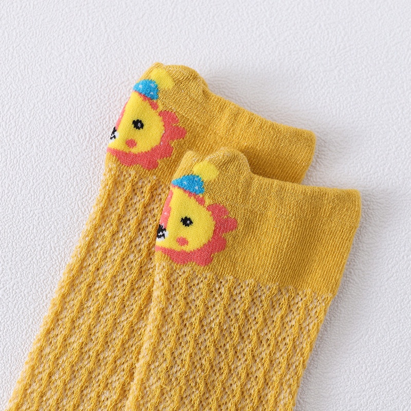 Vớ cotton Lưới Mỏng Họa Tiết Hoạt Hình Dễ Thương Dành Cho Trẻ Em