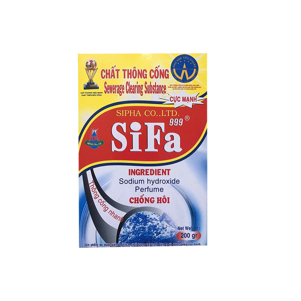 Bột thông cống thông tắc bồn cầu SiFa/Zifat 300g khử mùi nhà vệ sinh thông ống nước toilet diệt khuẩn TIỆM TẠP HOÁ