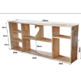 [Mã LIFEBKA5 giảm 10% tối đa 1 Triệu đơn 500k] [FREESHIP]Kệ Sách Treo Tường Gỗ Cao Su Chống Mối Mọt Cực Tốt