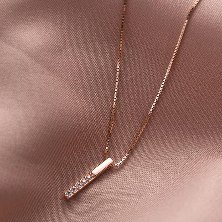 Kilii Vòng cổ Bạc 925 Mặt Hình Học Thời Trang Dành Cho Nữ