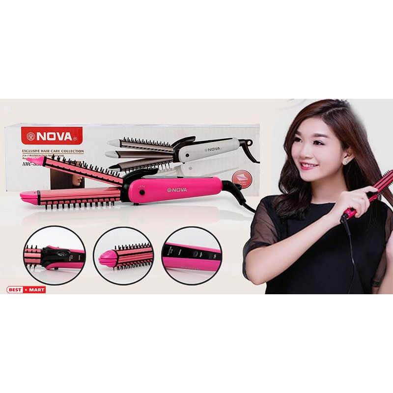 Máy làm tóc 3 in 1 NOVA cực hot,Máy làm tóc đa chức năng 8890 NOVA 3 IN 1