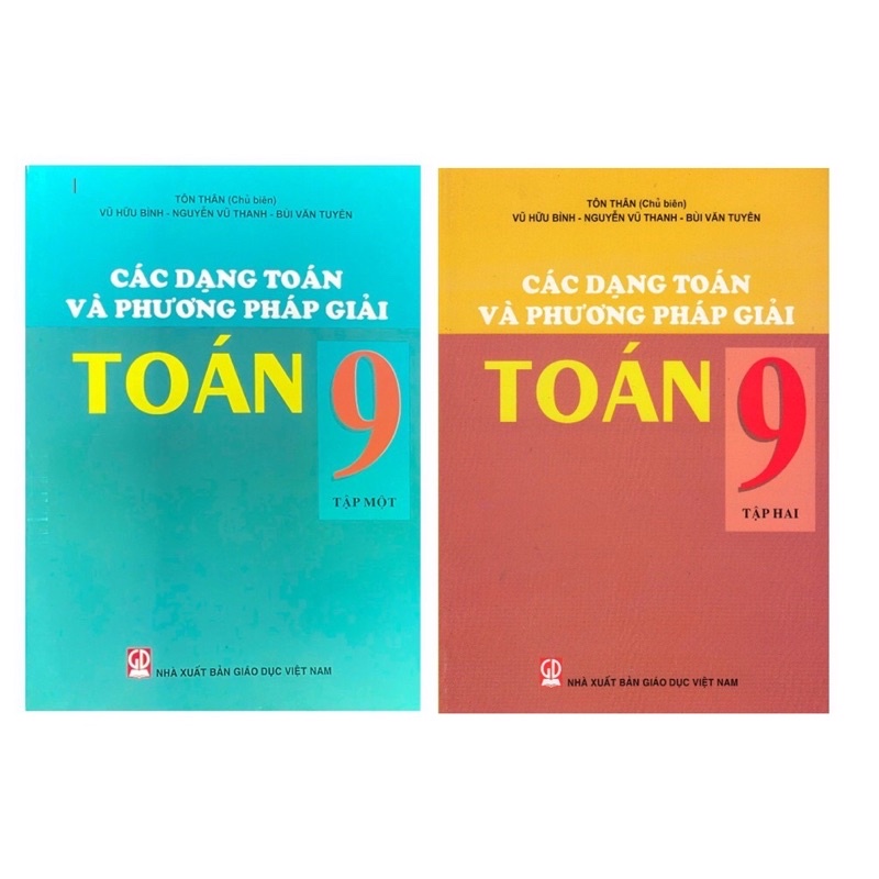 Sách - (Combo 2 tập) Các Dạng Toán Và Phương pháp Giải Toán 9