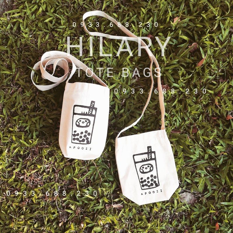 Túi Quai Vải Đựng Ly Bình Nước In Hình Still Sleepy Vải Canvas ( Ảnh Thật Shop Chụp )