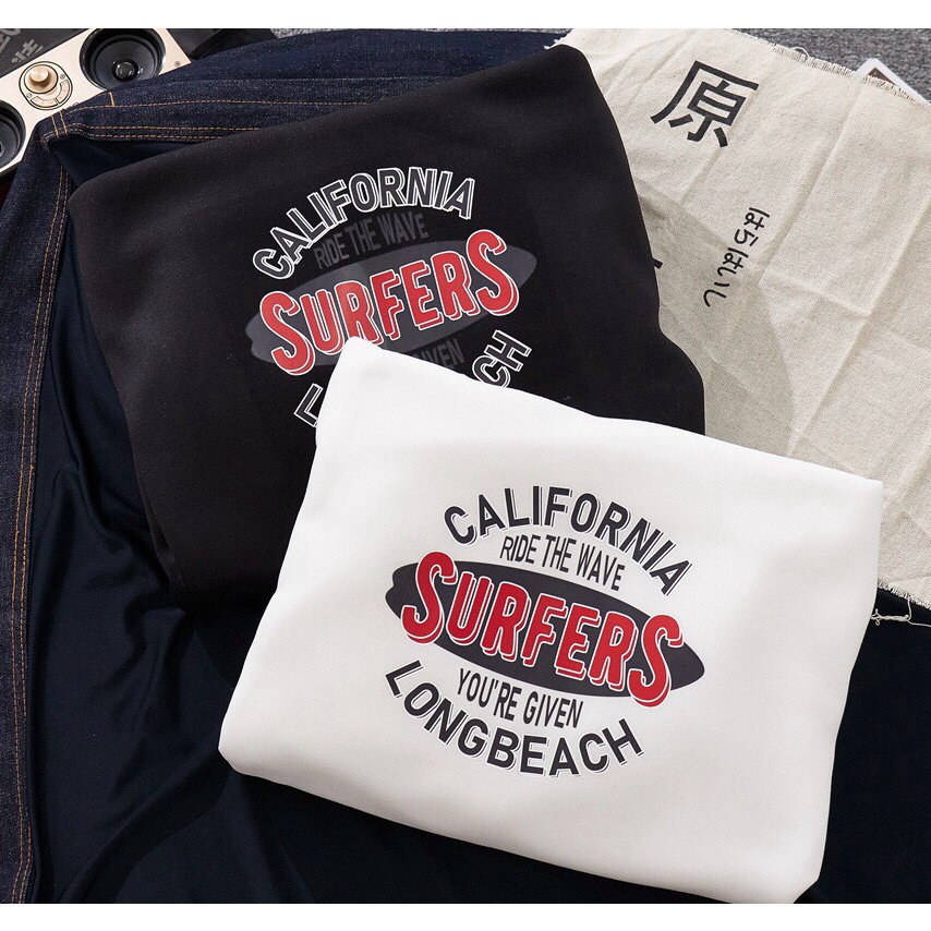 Áo Hoodie Form Rộng Unisex In Chữ SURFERS Cá Tính Vải Nỉ Mềm Mại  Style  HOT TREND TTSPA0205