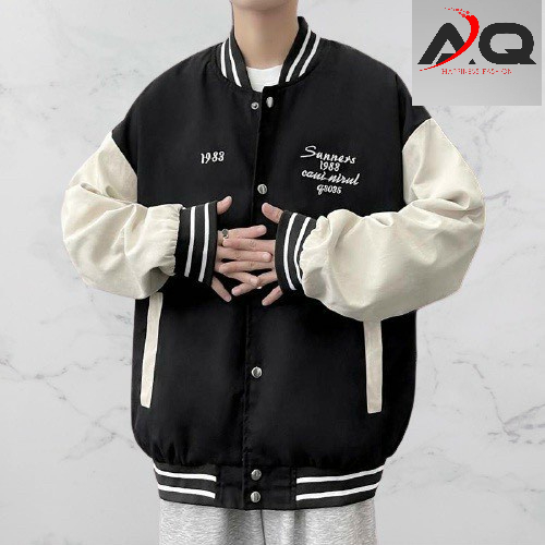 Áo khoác dù 1988 áo Bomber khoác dù bóng chày 2 Lớp Chống Nắng form rộng nam nữ ulzzang- AQ STORE