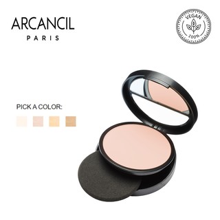 Phấn phủ Arcancil dạng nén Poudre Compacte Cover Match Matifying compact powder – High coverage, Long Lasting- SPF15 9g