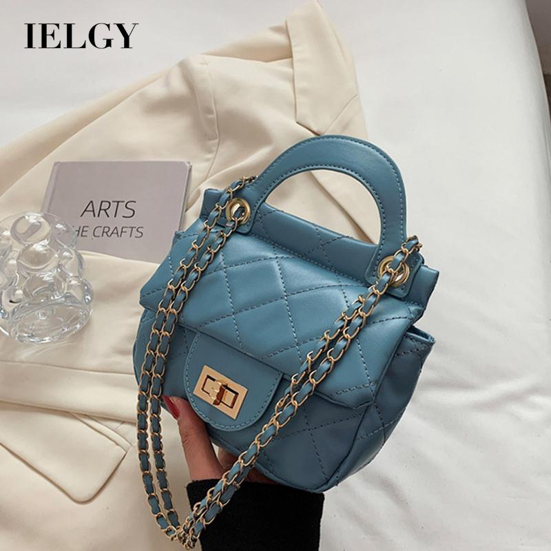 Túi đeo vai họa tiết hình thoi phong cách Hàn Quốc thời trang dành cho nữ IELGY