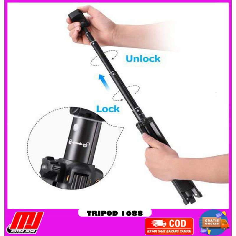 Gậy Chụp Ảnh Tự Sướng 4 Trong 1 VCT-1688 | BigBuy360 - bigbuy360.vn