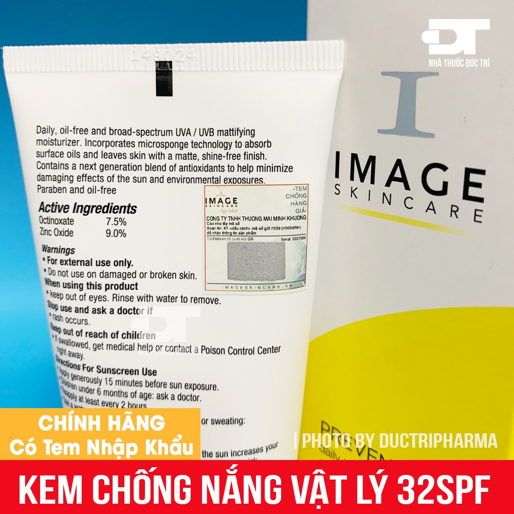 Kem Chống Nắng IMAGE SPF 32 Cho Da Dầu | BigBuy360 - bigbuy360.vn