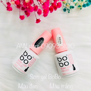 Sơn gel Bobo màu đen, màu trắng