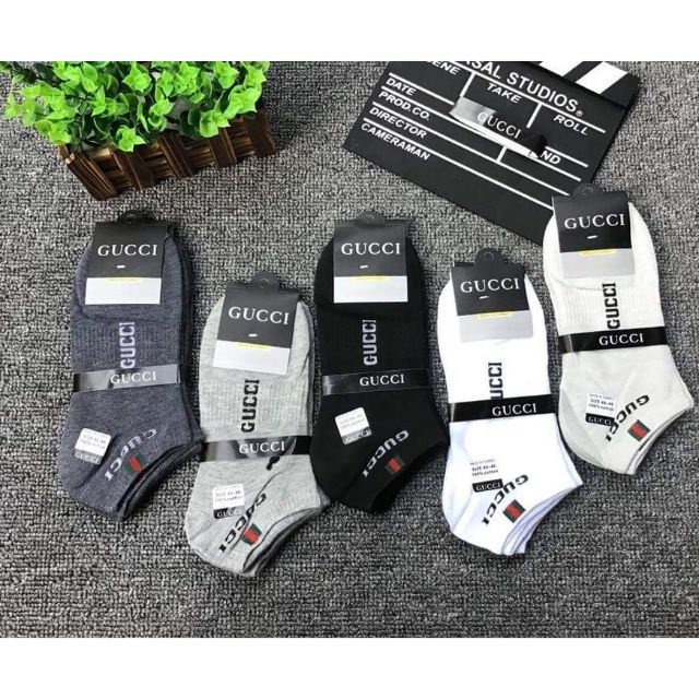 Combo 10 đôi tất gucci nam cổ ngắn - Mã: TS TV 53
