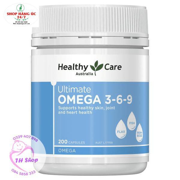 Viên Uống Healthy Care Omega 369 200 Viên Bổ Sung Omega 369 Tốt Cho Mắt Tim Và Não - Omega 369 Healthy Care