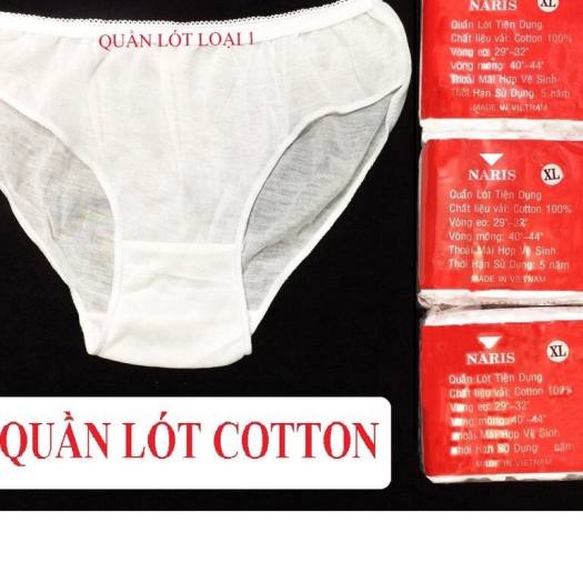 SET 6 QUẦN LÓT GIẤY COTTON DÙNG 1 LẦN CHO MẸ BẦU MẸ SAU SINH/SINH VIÊN HỌC QUÂN SỰ/ DU LỊCH ( HÀNG LOẠI 1 NARIS)