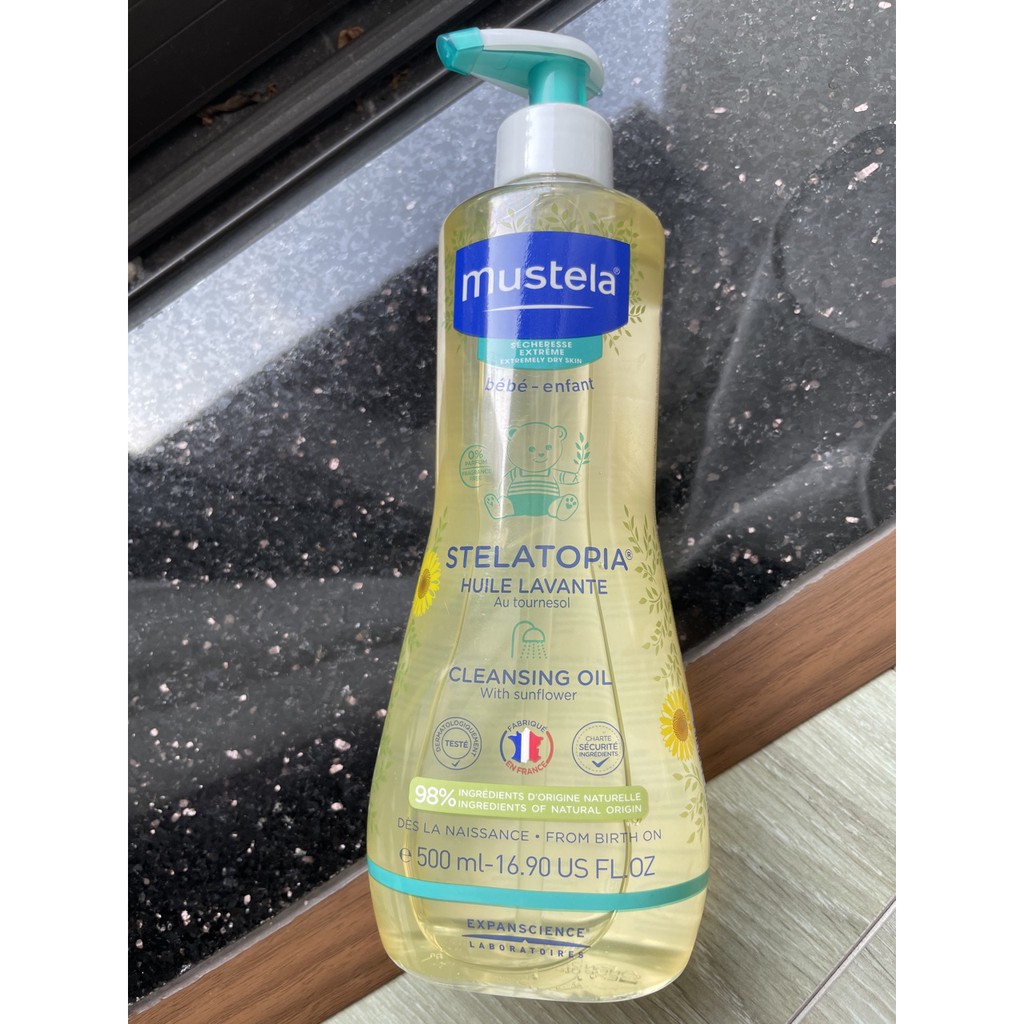 Dầu Làm Sạch Da Chàm Thể Tạng Stelatopia Cleansing Oil 500ml